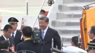 President Xi greeted by Governor Gavin Newsom in California