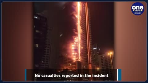 Dubai: Fire breaks out at skyscraper near Burj Khalifa, no casualties | Oneindia News *International