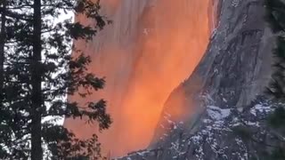 A beautiful "firefall"