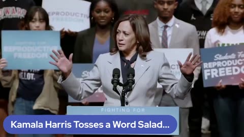 Kamala Tosses A Word Salad For The Crowd (host K-von cringes)