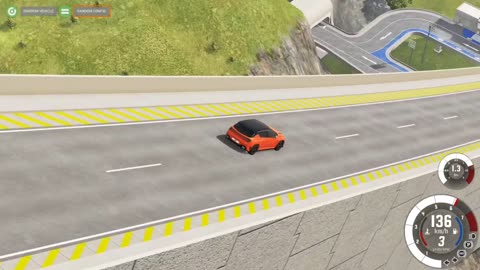 Beamng drive - Car jumps at high speed from a ramp #26 🚨 Epic High Speed Car Crash 💥🚙