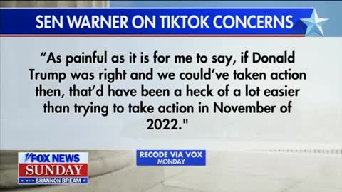 Dem Sen Traitor Mark Warner Admits 'Trump Was Right' About TikTok