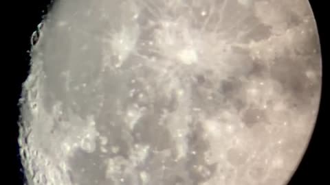 Super close up of the moon