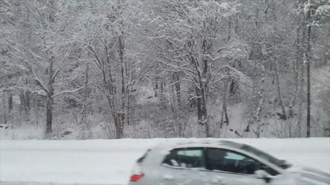 Shattering and Sensational snow falling.