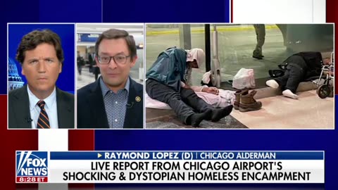 Chicago Alderman Raymond Lopez blasts how a homeless camp has been set up at O'Hare Airport