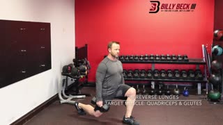 DB Reverse Lunges