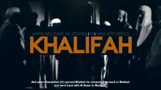 When Abu Bakr رضي الله عنه Was Appointed Khalifah - Imam Anwar Al-Awlaki