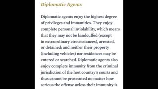 History - Diplomatic Immunity