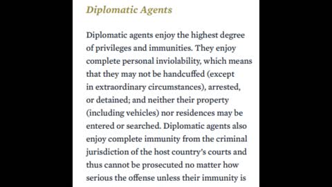 History - Diplomatic Immunity