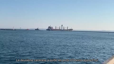 Une deuxième caravane de céréales ukrainiennes a quitté les ports d'Odessa aujourd'hui.