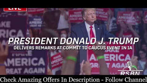 LIVE_ President Trump to Speak at Iowa Commit to Caucus Event in Waterloo, Iowa - 12_19_23