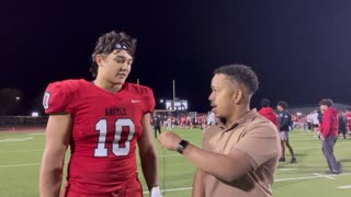 Argyle LB Grant Mirabal and RB RJ Bunnell talk about the Eagles' homecoming win