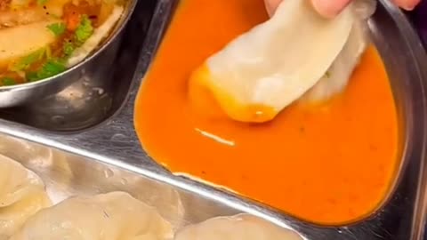 The famous food called momo // momo best food