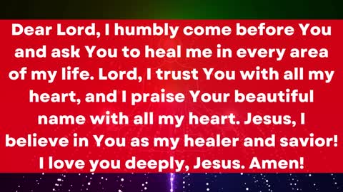 The Most Powerful Healing Prayer