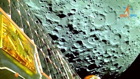 First visuals of the Moon by Chandrayaan-3🇮🇳 #Chandrayaan3 #ISRO #IADN