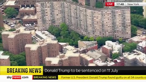 Donald Trump becomes first US president tried and convicted of crime Sky News