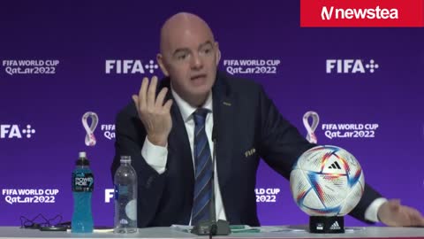 In advance of the World Cup, FIFA's president Gianni Infantino defends Qatar.