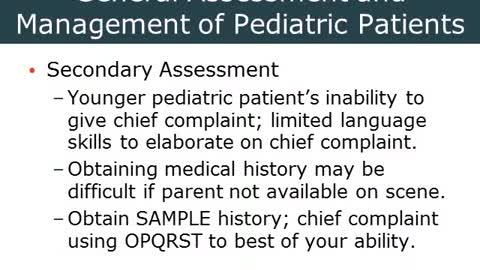 AEMT Ch 44 Pediatric Emergencies Part 1