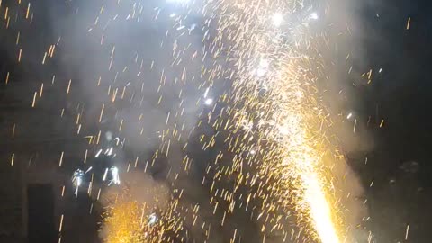 Fire crackers show