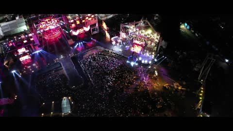 Stunning Ambiance of Rock show captured by Drone