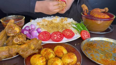 ASMR EATING,FISH CURRY MUTTON CURRY,MURGHIR JHOL,EGG CURRY _EATING SHOW_
