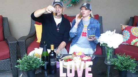 Wine Down Wednesday with Michele & Joel Ticklebumps Proper Brut Happy Valentine's Day LOVE!