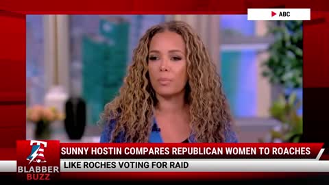 Sunny Hostin Compares Republican Women To Roaches