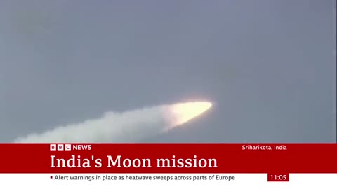 India moon mission rocket blasts into space new video 2023