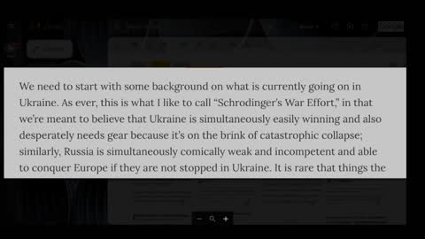 War Lies - Ukraine Is Winning, But Needs More Weapons - Russia Is Weak, But Will Take Over Europe