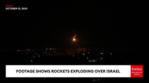 WATCH- Missile Launches Continue Into The Night As Israel-Hamas Violence Escalates