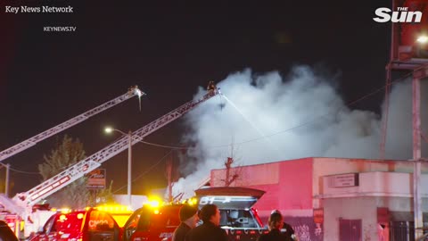 One dead following fire at cannabis factory in LA