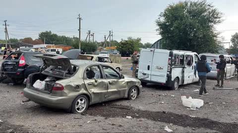 Rockets hit humanitarian convoy in Zaporizhzhia, at least 23 people have been killed