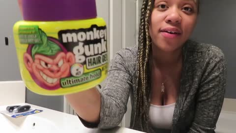 Dollar Tree Monkey Gunk Hair Gel Compare to Gorilla snot (Review)