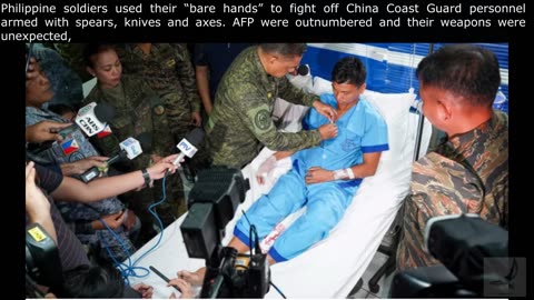 The China Coast Guard's barbaric actions during the humanitarian rotation against the Philippines