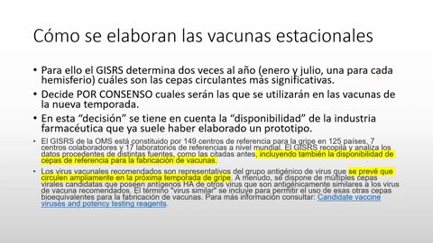 Elaboración de Vacunas Estacionales