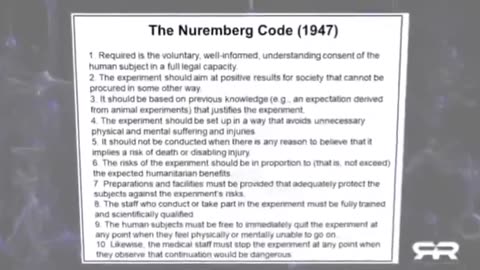 ALL 10 POINTS OF THE NUREMBURG CODE WERE VIOLATED BY ADMINSTERING EXPERIMENTAL MRNA SHOTS