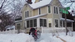 Epic bike crash captured in slow motion