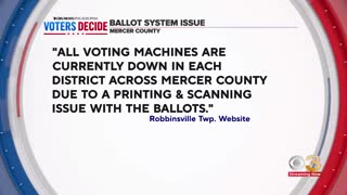 Voting machines down in Mercer County, New Jersey