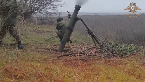 Russian army mortar crews continue to destroy the enemy in Zaporizhzhya direction