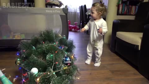 Merry Christmas 2023 Baby Fails Videos -Family friendly Funny Videos #funnybaby #funny