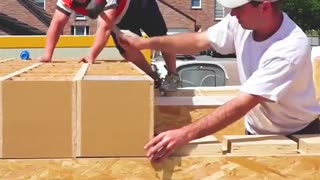 Build your own house with giant Lego blocks!
