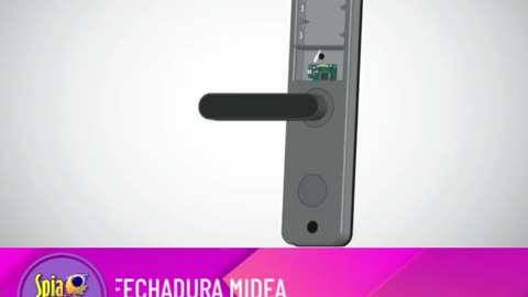 FECHADURA DIGITAL Midea SMARTLOCK ONEGRIP FDA21PD PRETA