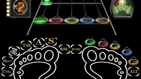 Guitar Hero II 👣 Clone Hero 👣Foot Exercise 👣 足部运动 👣 발 운동 👣 упражнение на ногу 👣 (18)