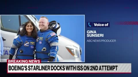 Starliner spacecraft successfully docks with ISS ABC News