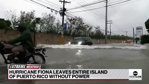 Puerto Rico experiences heavy flooding and power outages due to Hurricane Fiona ABCNL