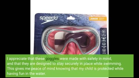 Real Comments: Speedo Unisex-Child Adventure Swim Mask Junior