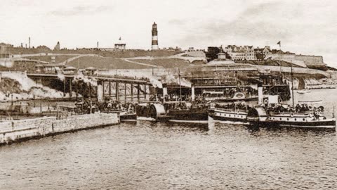 Plymouth Pier and trams in the 1800s _ 1900s early in Photography 2