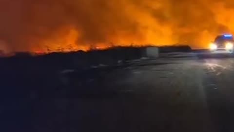 Extensive fires erupted in the area of Shlomi