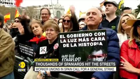 Protests in Spain: Spanish PM Pedro Sanchez under pressure to cut taxes | World English News | WION