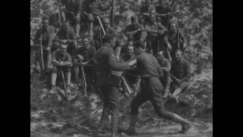 Training with the British Army in Picardy, May 1918 77th Division